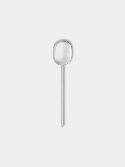 Puiforcat Phi Silver-plated Espresso Spoons (set Of 2)  Abask Gift Set In Metallic