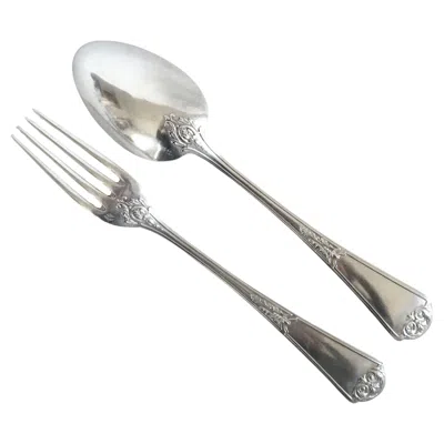 Pre-owned Puiforcat : Regency Style Sterling Silver Child's Set - Birth Gift