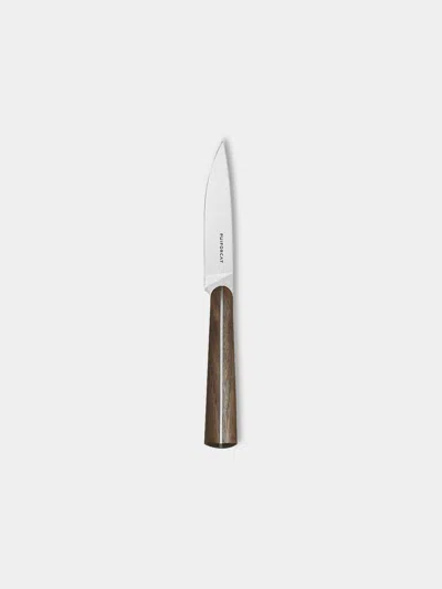 Puiforcat Silver-plated Pairing Knife  Abask Luxury Gift In Brown