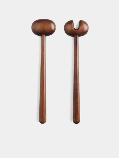 Puiforcat Wood Salad Servers (set Of 2)