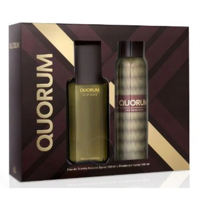 Puig Men's Quorum Gift Set Fragrances 8411061036648 In N/a