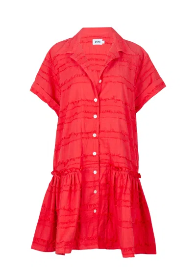 Puka Women's Red Coral Ripley Dress