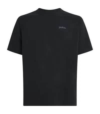 Pulco Studios Aircon Raglan-sleeve Playing T-shirt In Black