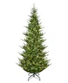 Puleo 10' Pre-lit Artificial Hillside Spruce Tree In Green