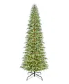 Puleo 12' Pre-lit Artificia Cypress Christmas Tree In Green