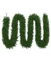 Puleo 20' X 10" Soft Artificial Christmas Garland In Green