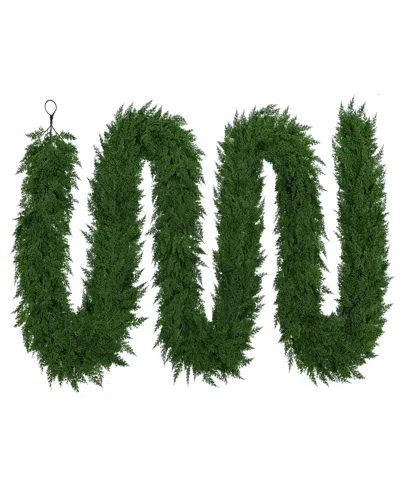 Puleo 20' X 10" Soft Artificial Christmas Garland In Green