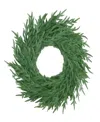 Puleo 24" Soft Unlit Artificial Christmas Wreath In Green