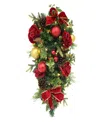 Puleo 28" Artificial Pre-lit Adorned Swag In Multi