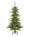 Puleo 4.5' Pre-lit Artificial Aspen Fir Tree In Green