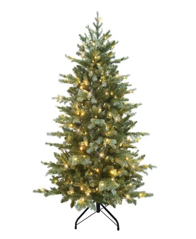Puleo 4.5' Pre-lit Linden Fir Artificial Tree In Green
