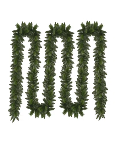 Puleo 50' X 10" Artificial Spruce Christmas Garland In Green