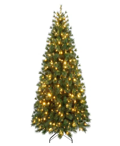 Puleo 6.5' Pre-lit Artificial Colorado Pine Christmas Tree With Dual Function Led Lights In Green