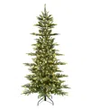 Puleo 6.5' Pre-lit Artificial Fir Tree With Dual-color Led Lights In Green
