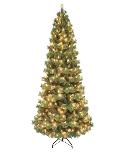 Puleo 6.5' Pre-lit Artificial Oklahoma Pine Tree In Green