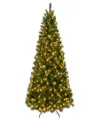 Puleo 6.5' Pre-lit Artificial Wyoming Pine Tree With Multi-function Led Lights In Green