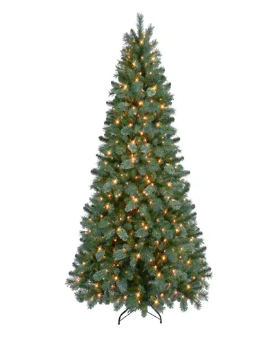 Puleo 6.5' Pre-lit Teton Artificial Pine Tree In Green