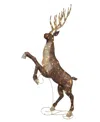 Puleo 72" Pre-lit Outdoor Elk With Warm White Twinkling Led Lights In Multi