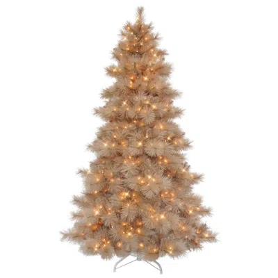 Puleo 7.5-ft. Essex Fir Tree With 500 Clear Lights & Stand In Brown