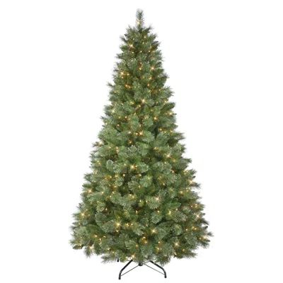 Puleo 7.5-ft. Medium Green Tree With 500 Clear Lights & Stand