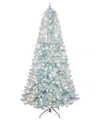 Puleo 7.5 Ft. Pre-lit Stratford Pine Artificial Christmas Tree In Blue