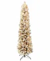Puleo 7.5ft Pre-lit Artificial Pine Tree In Multi