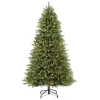 Puleo 7.5ft Pre-lit Elegant Series Franklin Fir Artificial Christmas Tree In Green