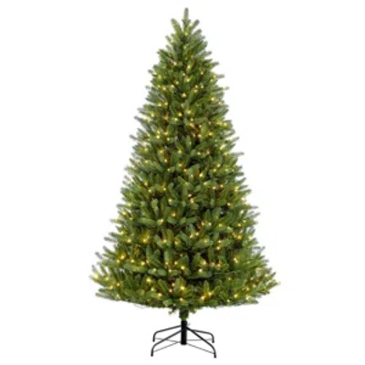 Puleo 9 Ft Pre-lit Green Mountain Fir Artificial Christmas Tree With 1000 Ul-listed Clear Lights