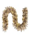 Puleo 9' Pre-lit Artificial Garland In Brown