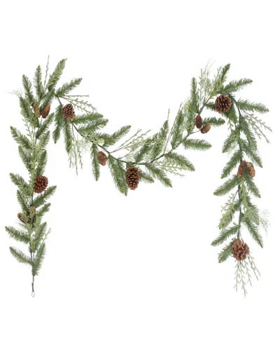 Puleo Artificial Cypress Garland 9 Ft In Green