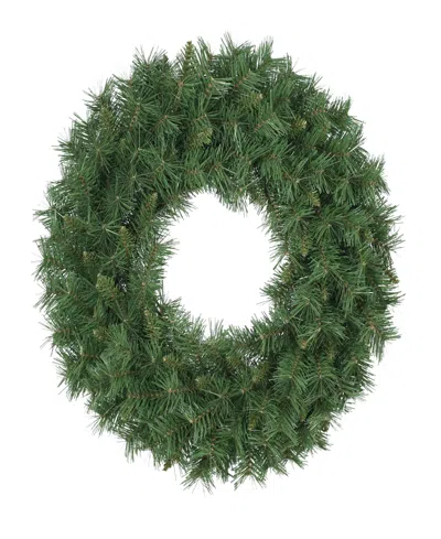 Puleo International 24" Round Valley Pine Wreath In Green