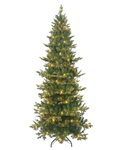 Puleo International 6.5' Pre-lit Slim Royal Majestic Douglas Fir Downswept Christmas Tree In Green