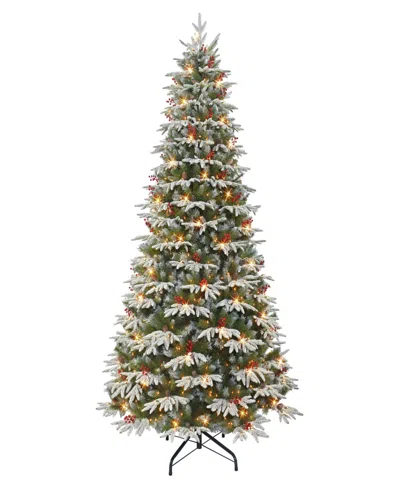 Puleo International 9' Halifax Fir Pre-lit Artificial Christmas Tree In Green