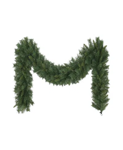 Puleo International 9' Round Valley Pine Garland In Green