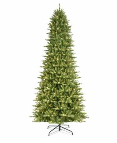 Puleo International Pre Lit Slim Franklin Fir Artificial Christmas Tree Collection In Green