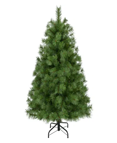 Puleo International Puleo 4.5' Unlit Artificial Colorado Pine Christmas Tree In Green