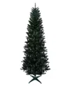 Puleo International Puleo 7' Carson Pine Artificial Christmas Tree In Black