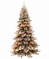 Puleo Pre-lit Artificial Fir Tree 9 Ft In Green