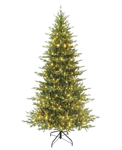 Puleo Pre-lit Fir Artificial Tree 7.5 Ft. In Green