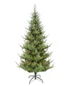 Puleo Pre-lit Spruce Artificial Tree 7.5 Ft In Green