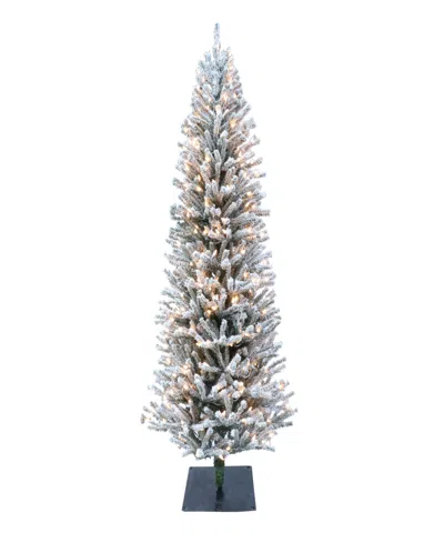 Puleo Pre-lit Tree With Pinecones 5 Ft In Green