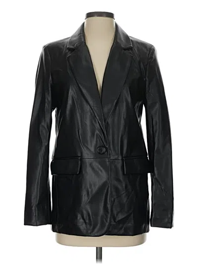 Pre-owned Pull & Bear Blazer Jacket In Black