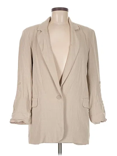 Pre-owned Pull & Bear Blazer Jacket In Brown