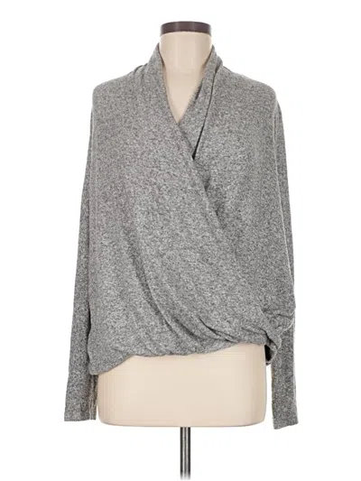 Pre-owned Pull & Bear Cardigan Sweater In Gray