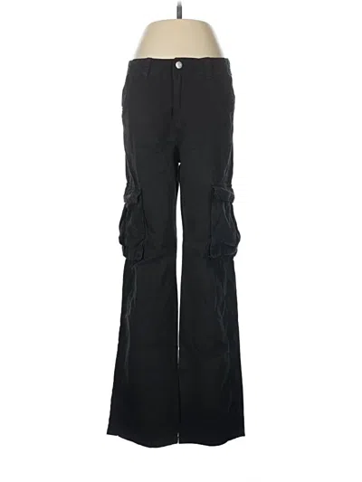 Pre-owned Pull & Bear Cargo Pants In Black