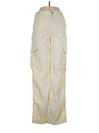 Pre-owned Pull & Bear Cargo Pants In Ivory