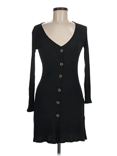 Pre-owned Pull & Bear Casual Dress In Black