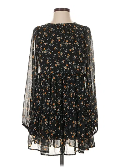 Pre-owned Pull & Bear Casual Dress In Black
