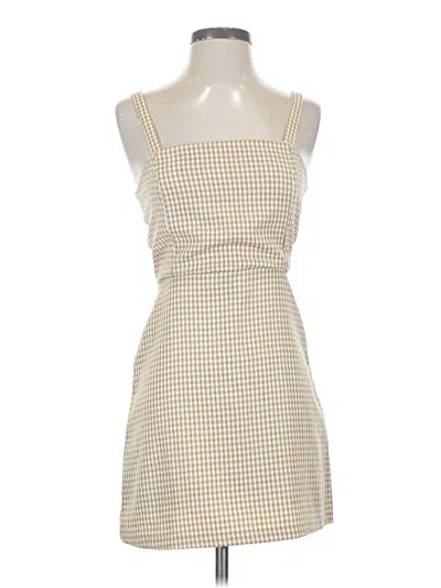 Pre-owned Pull & Bear Casual Dress In White