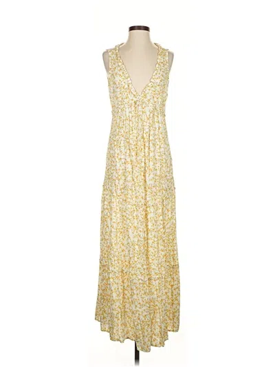 Pre-owned Pull & Bear Casual Dress In Yellow
